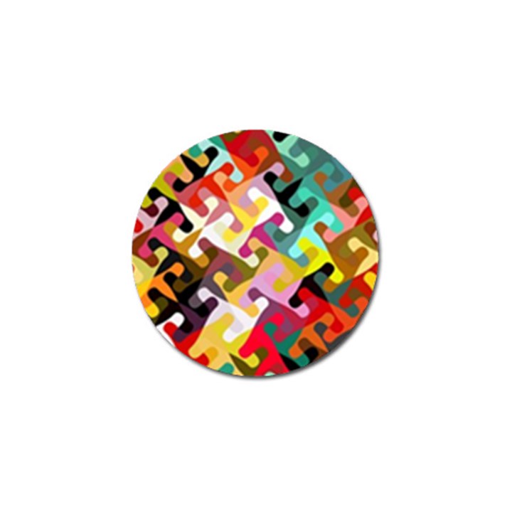 Colorful shapes                               Golf Ball Marker (4 pack)