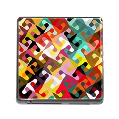 Colorful Shapes                               Memory Card Reader (square) by LalyLauraFLM