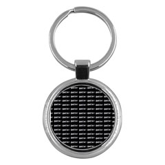 Bored Comic Style Word Pattern Key Chains (round)  by dflcprints