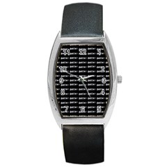 Bored Comic Style Word Pattern Barrel Style Metal Watch by dflcprints