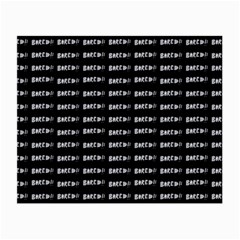 Bored Comic Style Word Pattern Small Glasses Cloth by dflcprints