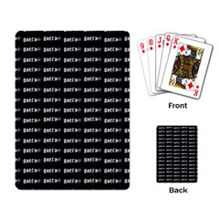 Bored Comic Style Word Pattern Playing Card by dflcprints