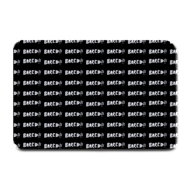 Bored Comic Style Word Pattern Plate Mats