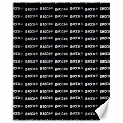 Bored Comic Style Word Pattern Canvas 11  X 14   by dflcprints