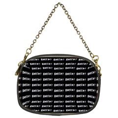 Bored Comic Style Word Pattern Chain Purses (one Side)  by dflcprints