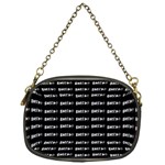 Bored Comic Style Word Pattern Chain Purses (One Side)  Front