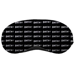 Bored Comic Style Word Pattern Sleeping Masks by dflcprints