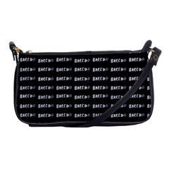 Bored Comic Style Word Pattern Shoulder Clutch Bags by dflcprints