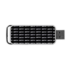 Bored Comic Style Word Pattern Portable Usb Flash (one Side) by dflcprints