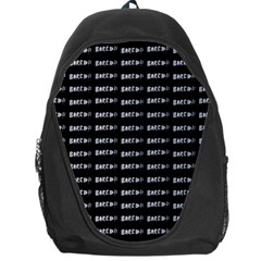 Bored Comic Style Word Pattern Backpack Bag by dflcprints