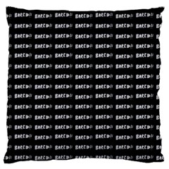 Bored Comic Style Word Pattern Large Flano Cushion Case (one Side) by dflcprints