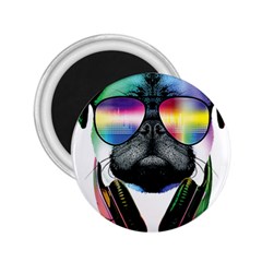 Dj Pug Cool Dog 2 25  Magnets by alexamerch