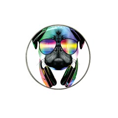 Dj Pug Cool Dog Hat Clip Ball Marker by alexamerch