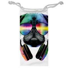 Dj Pug Cool Dog Jewelry Bag by alexamerch