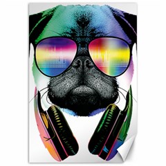 Dj Pug Cool Dog Canvas 20  X 30   by alexamerch