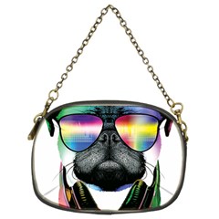 Dj Pug Cool Dog Chain Purses (two Sides)  by alexamerch