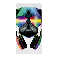 Dj Pug Cool Dog Shower Curtain 36  X 72  (stall)  by alexamerch