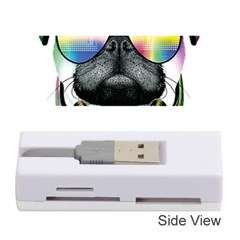 Dj Pug Cool Dog Memory Card Reader (stick)  by alexamerch