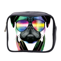 Dj Pug Cool Dog Mini Toiletries Bag 2-side