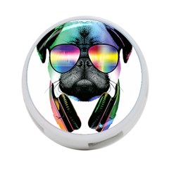 Dj Pug Cool Dog 4-port Usb Hub (one Side) by alexamerch