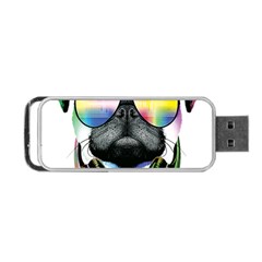 Dj Pug Cool Dog Portable Usb Flash (two Sides) by alexamerch