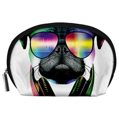 Dj Pug Cool Dog Accessory Pouches (large)  by alexamerch