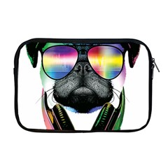 Dj Pug Cool Dog Apple Macbook Pro 17  Zipper Case by alexamerch