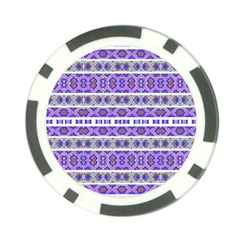 Vintage Striped Ornate Pattern Poker Chip Card Guard (10 Pack) by dflcprints