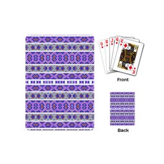 Vintage Striped Ornate Pattern Playing Cards (mini)  by dflcprints