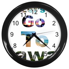 Hawaii Wall Clocks (black) by Howtobead