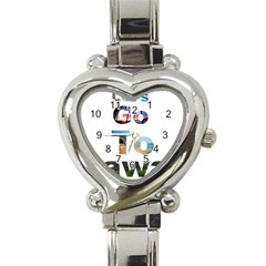 Hawaii Heart Italian Charm Watch