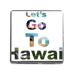 Hawaii Memory Card Reader (square) by Howtobead