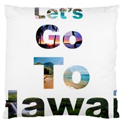 Hawaii Large Flano Cushion Case (one Side)