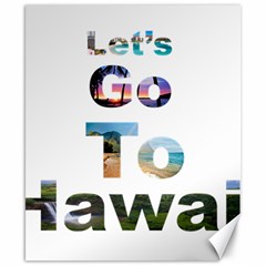 Hawaii Canvas 8  X 10 