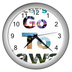 Hawaii Wall Clocks (silver) 