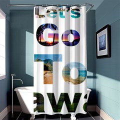 Hawaii Shower Curtain 36  X 72  (stall)  by Howtobead