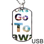 Hawaii Dog Tag USB Flash (Two Sides) Front