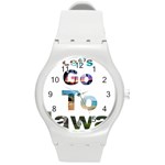 Hawaii Round Plastic Sport Watch (M) Front