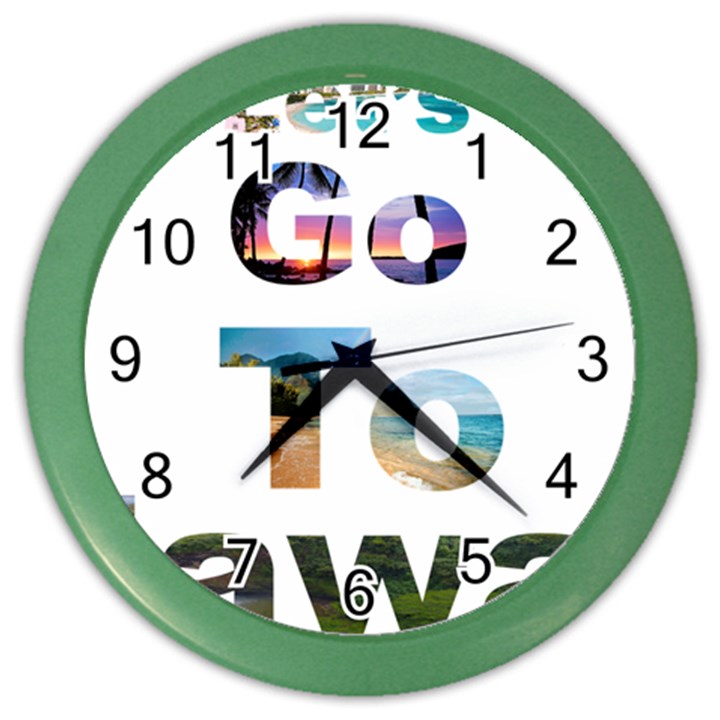 Hawaii Color Wall Clocks