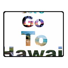 Hawaii Fleece Blanket (small) by Howtobead