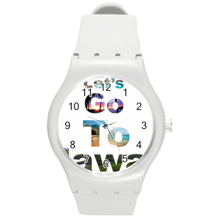 Hawaii Round Plastic Sport Watch (M)