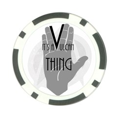 It s A Vulcan Thing Poker Chip Card Guard by Howtobead