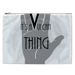 It s A Vulcan Thing Cosmetic Bag (xxl)  by Howtobead