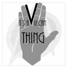 It s A Vulcan Thing Large Satin Scarf (square) by Howtobead