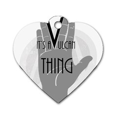 It s A Vulcan Thing Dog Tag Heart (one Side) by Howtobead