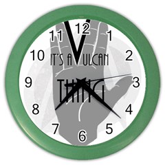 It s A Vulcan Thing Color Wall Clocks by Howtobead