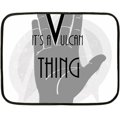 It s A Vulcan Thing Fleece Blanket (mini) by Howtobead