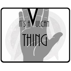 It s A Vulcan Thing Fleece Blanket (medium)  by Howtobead