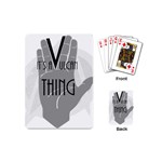 It s A Vulcan Thing Playing Cards (Mini)  Back