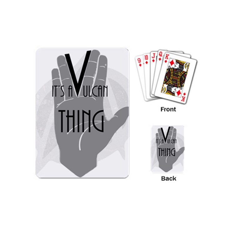 It s A Vulcan Thing Playing Cards (Mini) 